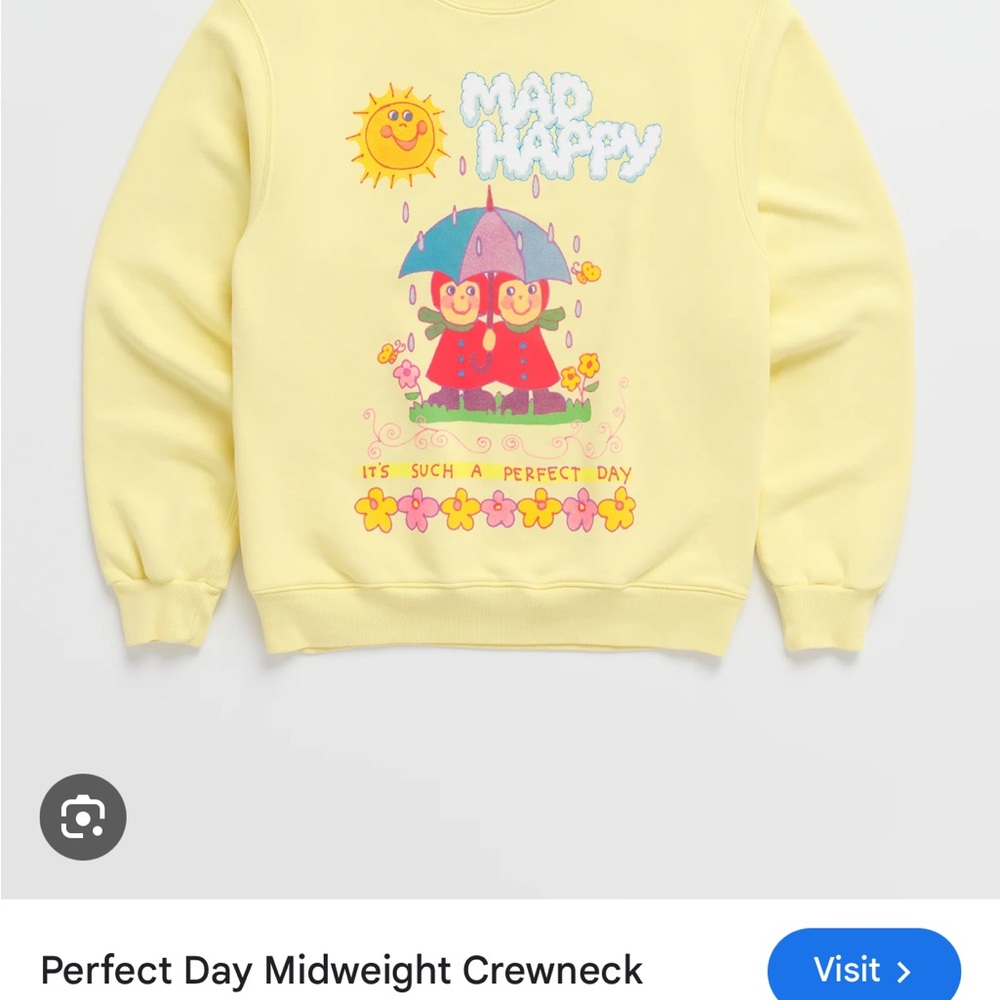 Madhappy Yellow Perfect Day Sweatshirt